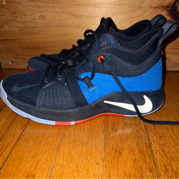 Nike Paul George Signature 6Y youth blue sneakers. Great used condition - Picture 1 of 6